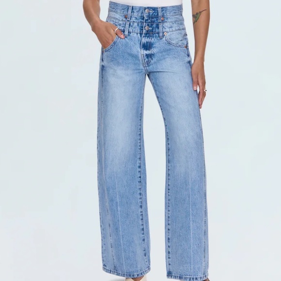 pistola Denim - Pistola Caleb High Rise Stacked Waist Jean